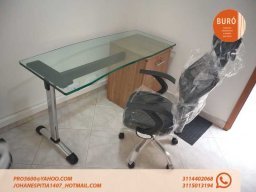 ESCRITORIOS DE VIDRIO LINEAL 